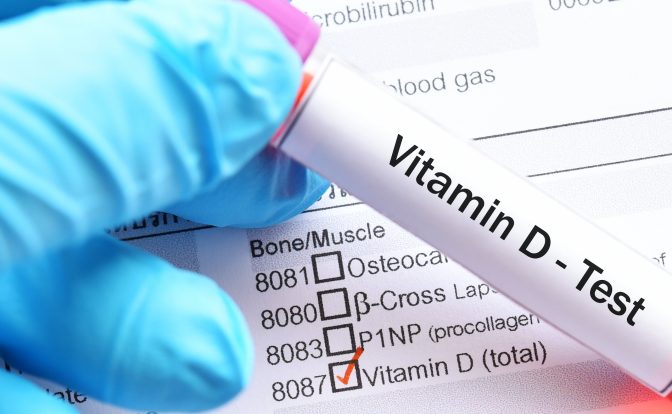 Ein Vitamin-D-Test-Röhrchen